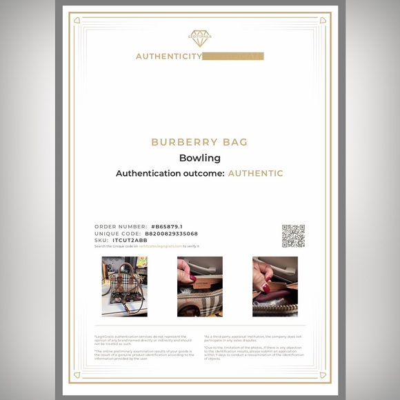 Burberry Beige and Brown Check Crossbody Bria Bowling Bag SM - Picture 8 of 16